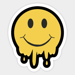 Retro Acid House Happy Hardcore Ravers Melt Sticker